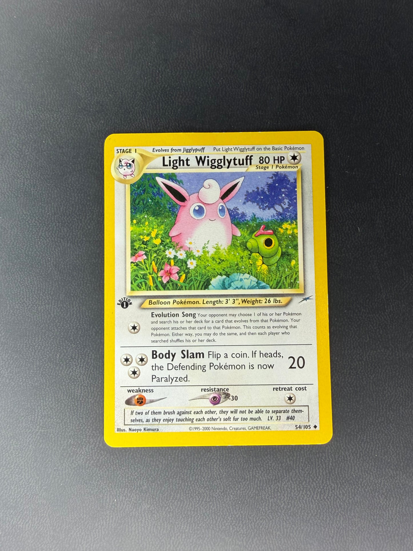 Light Wigglytuff Neo Destiny Uncommon • 54 1st Edition