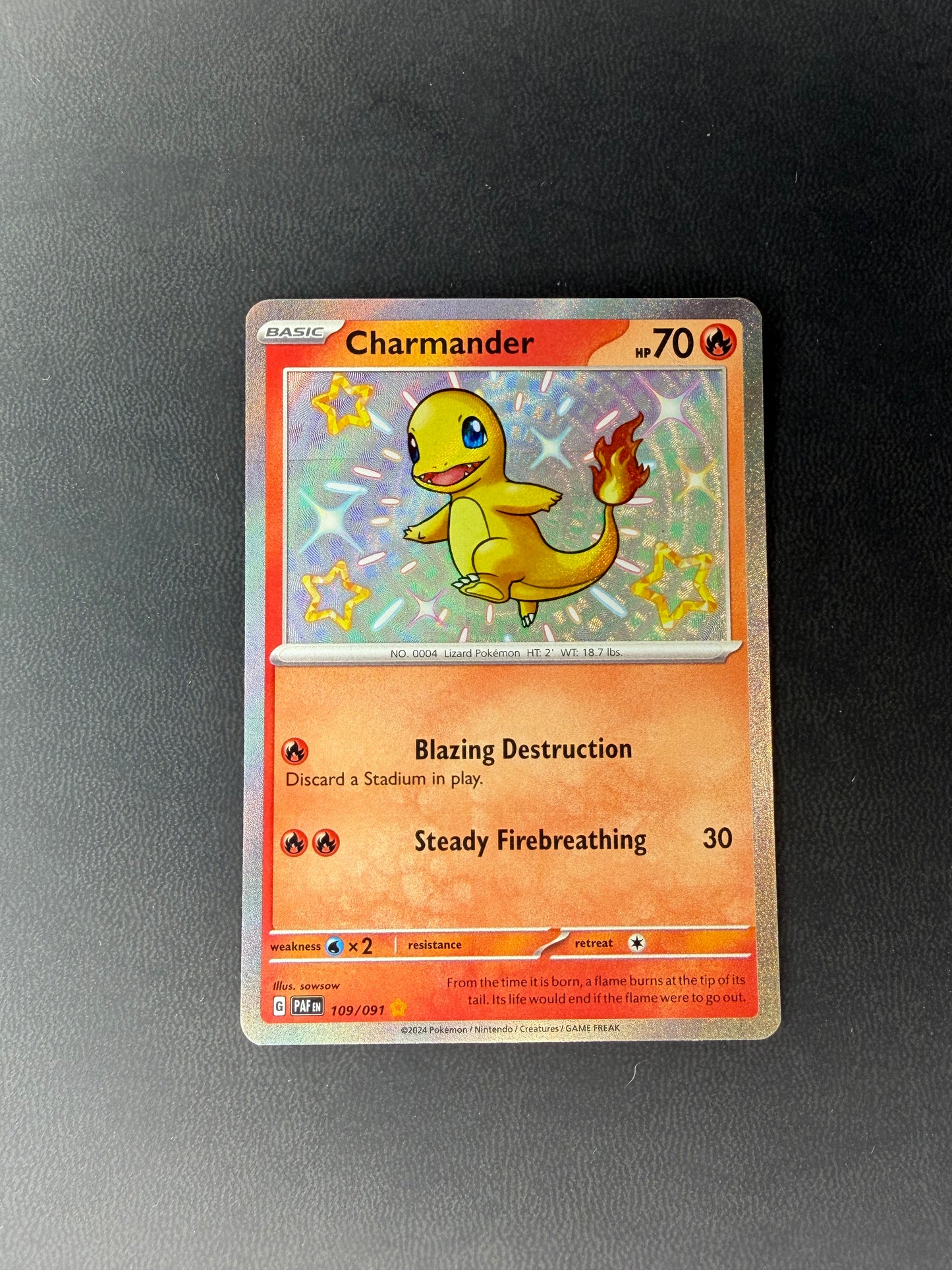 Charmander Paldean Fates Shiny Rare