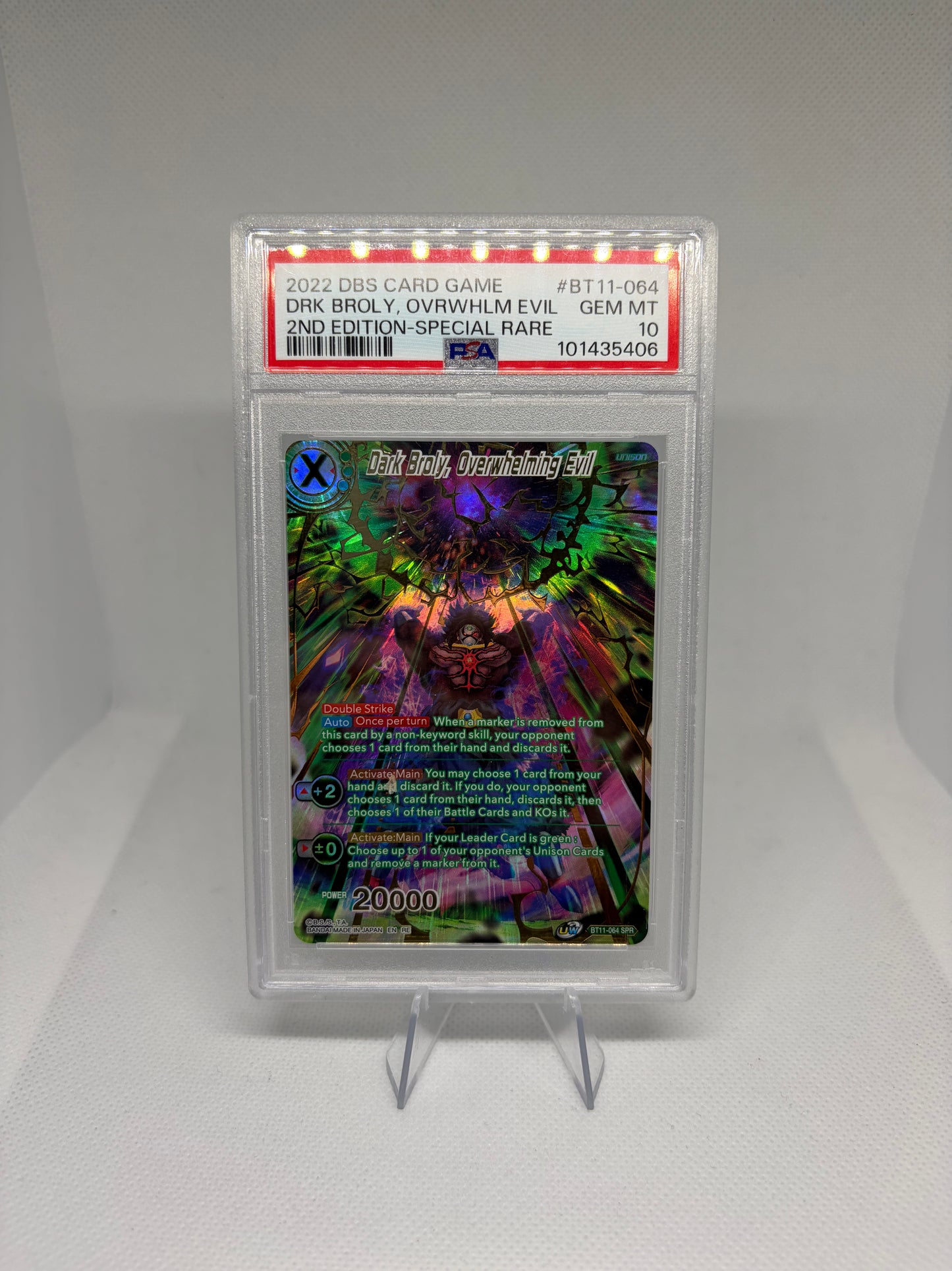 Dark Broly, Overwhelming Evil (SPR) PSA 10