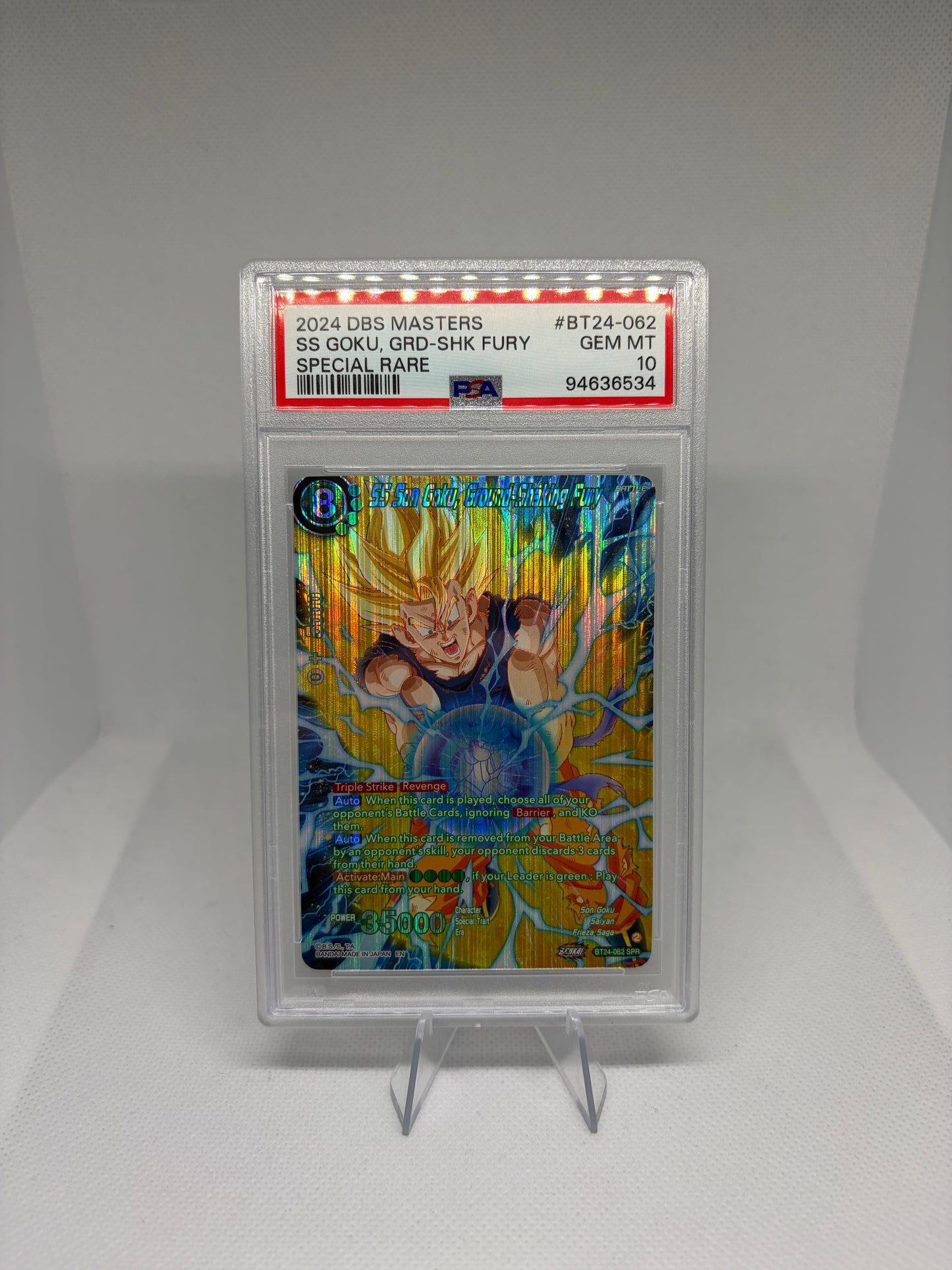 SS Son Goku, Ground-Shaking Fury (SPR) PSA 10