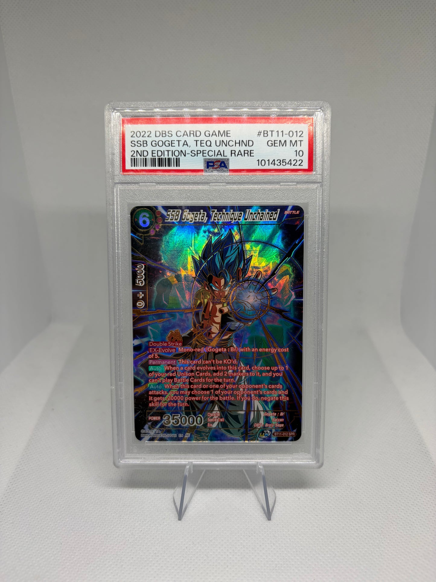 SSB Gogeta, Technique Unchained (SPR) PSA 10