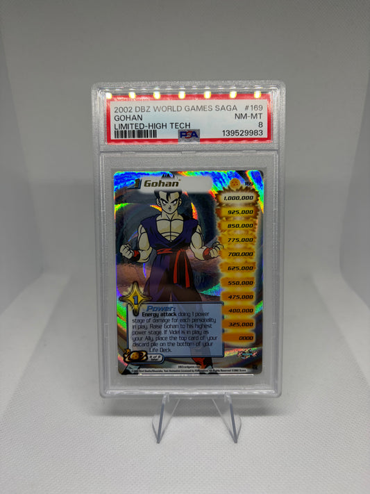 2002 Gohan High Tech Foil World Games Saga Limited PSA 8