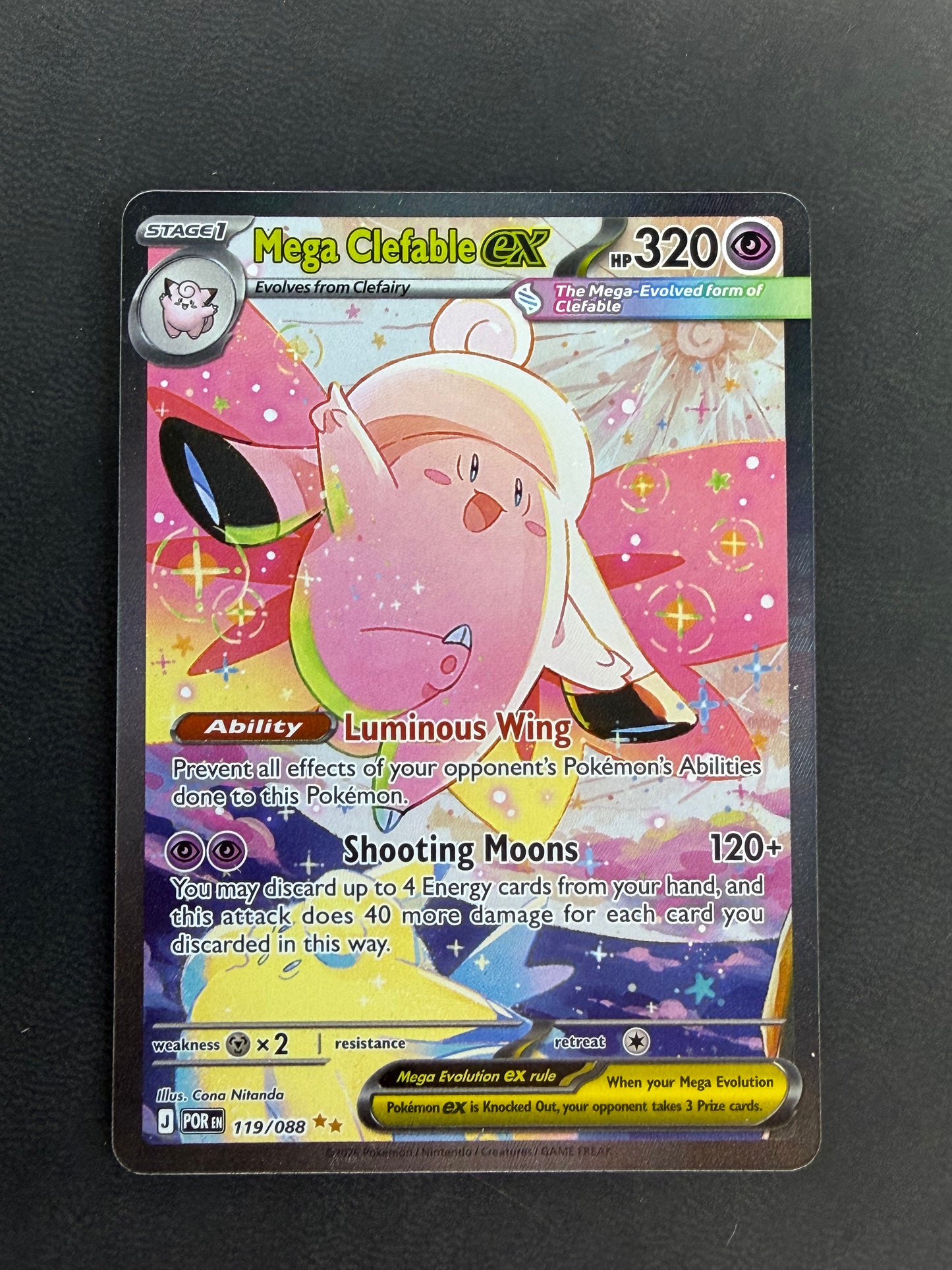 Mega Clefable ex Perfect Order Special Illustration Rare