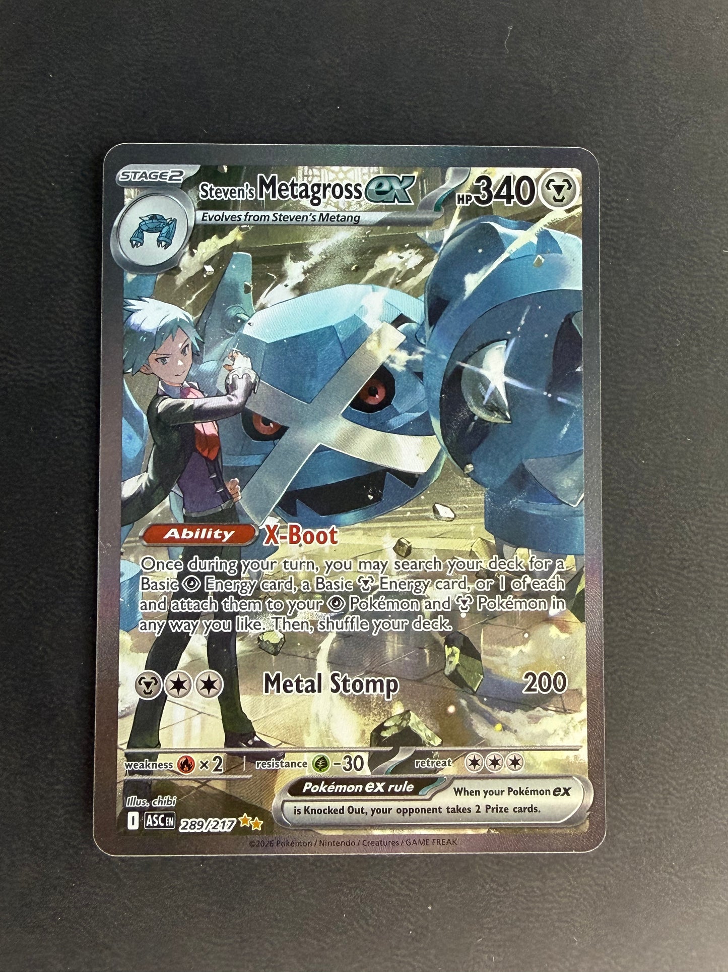 Steven's Metagross ex Ascended Heroes Special Illustration Rare