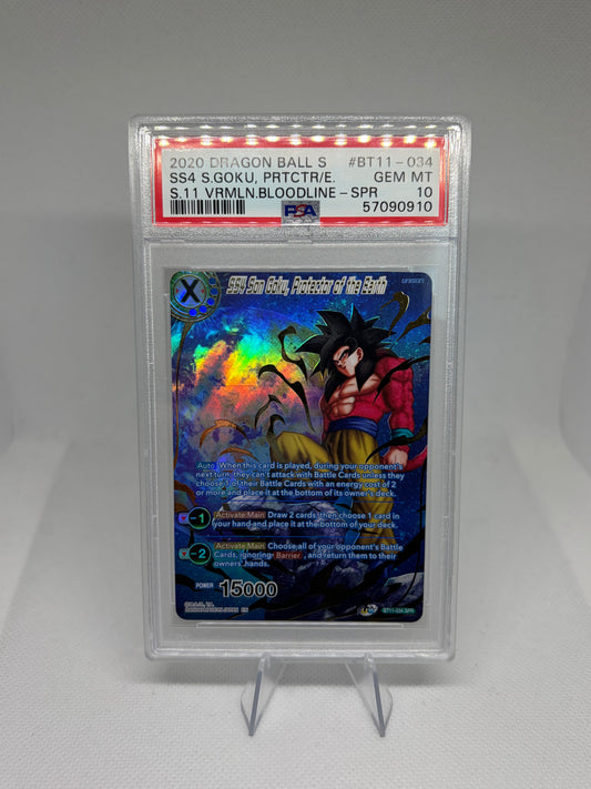 SS4 Son Goku, Protector of the Earth (SPR) PSA 10