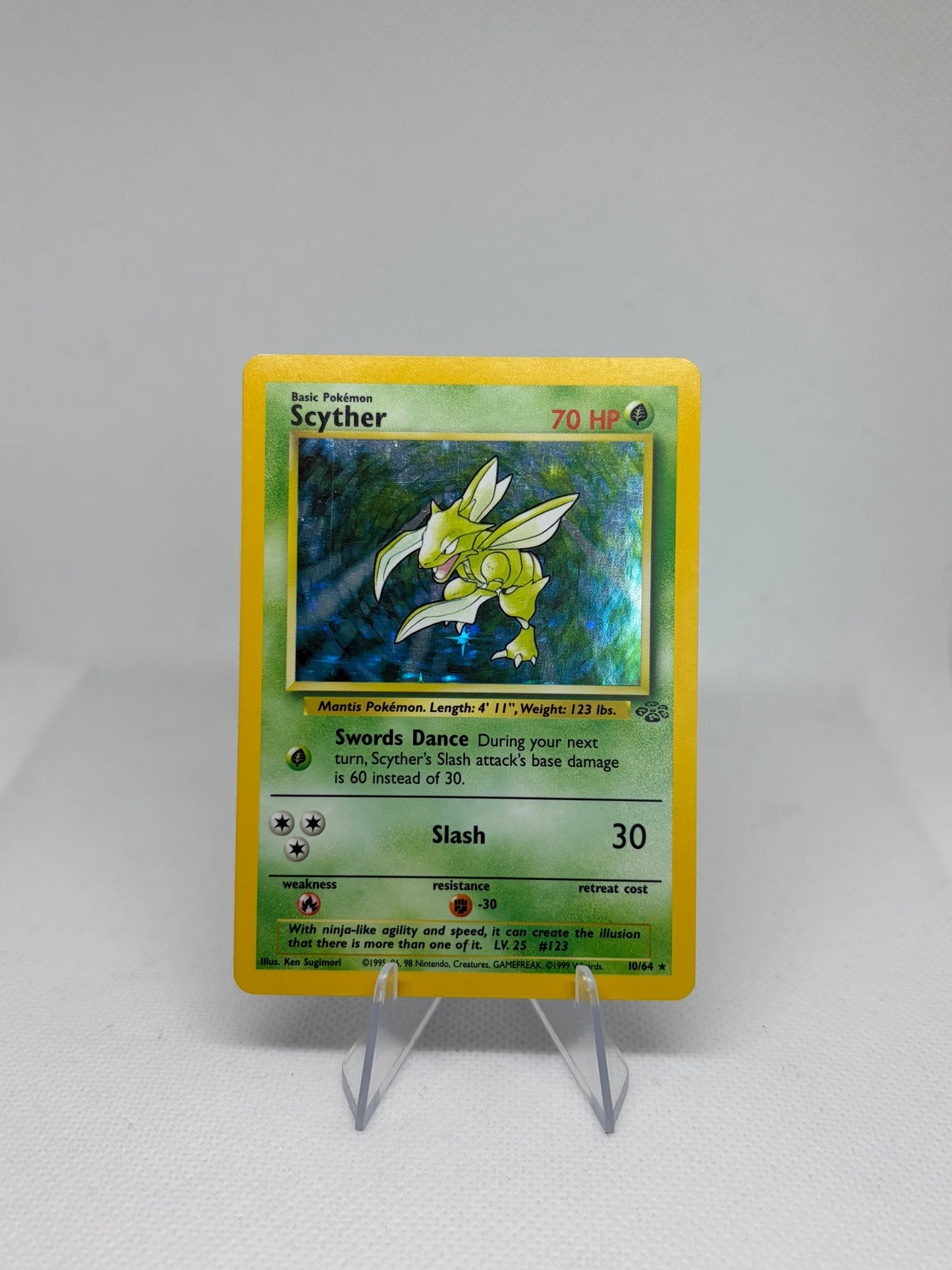 Scyther Jungle Holo Rare Unlimited Holofoil