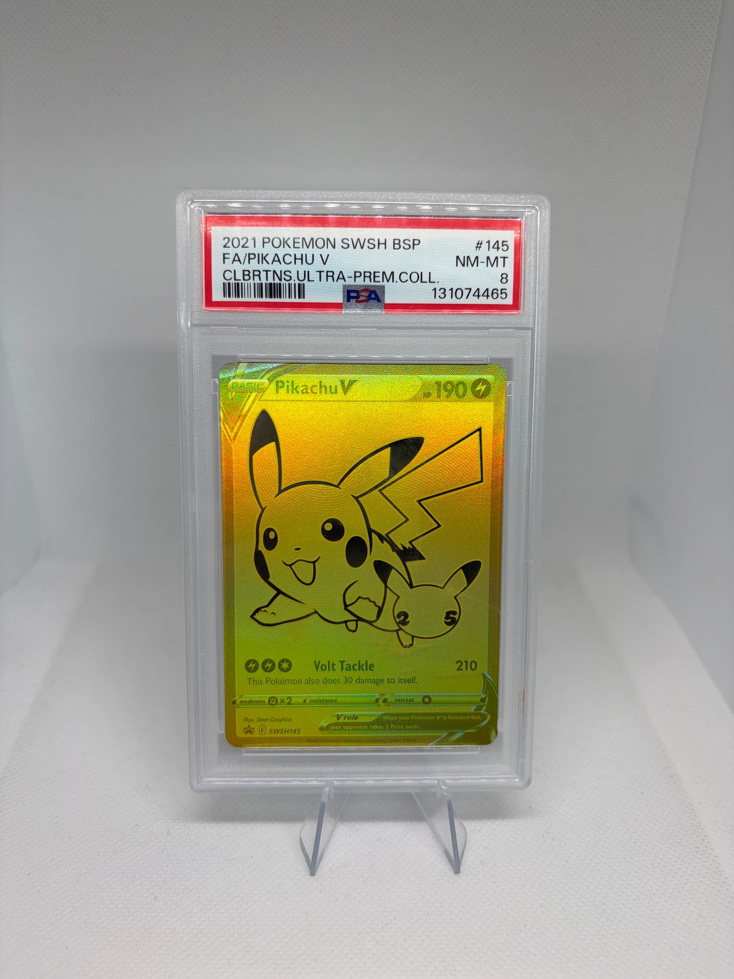 Pikachu V Sword & Shield Promo PSA 8