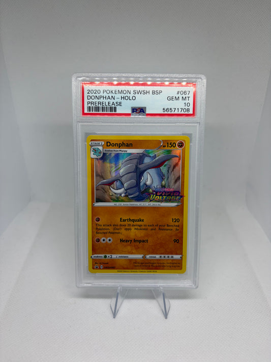 Donphan (Prerelease) Sword & Shield Promo PSA 10
