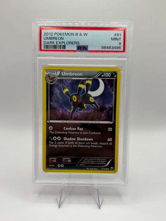 Umbreon (61) Dark Explorers Uncommon PSA 9