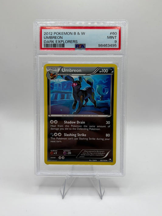 Umbreon (60) Dark Explorers Uncommon PSA 9