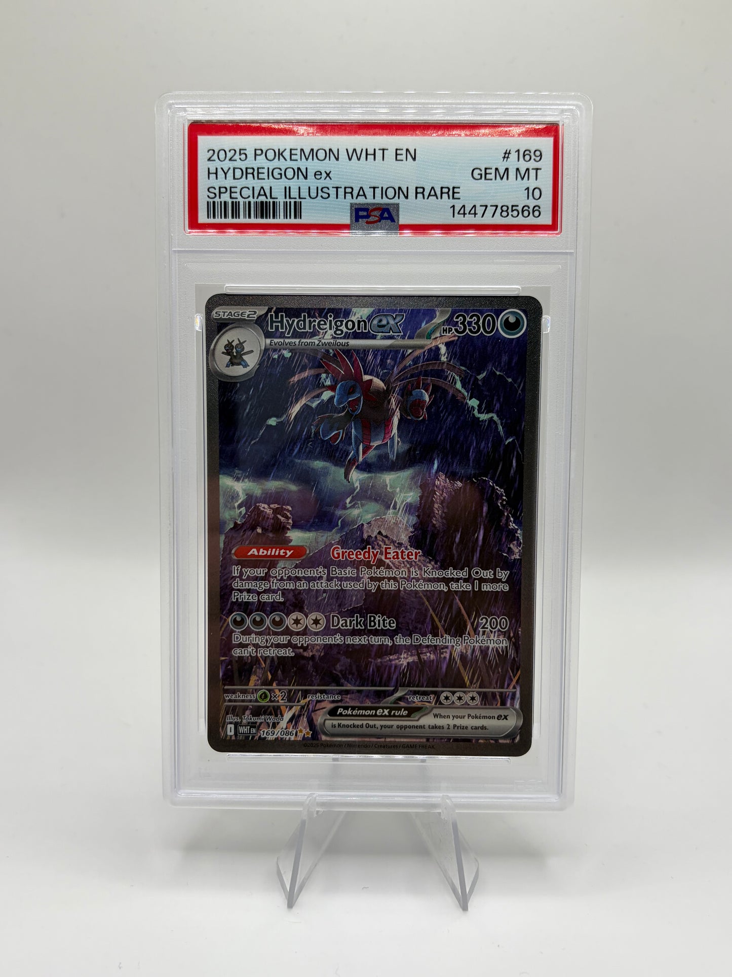 Hydreigon ex White Flare Special Illustration Rare PSA 10