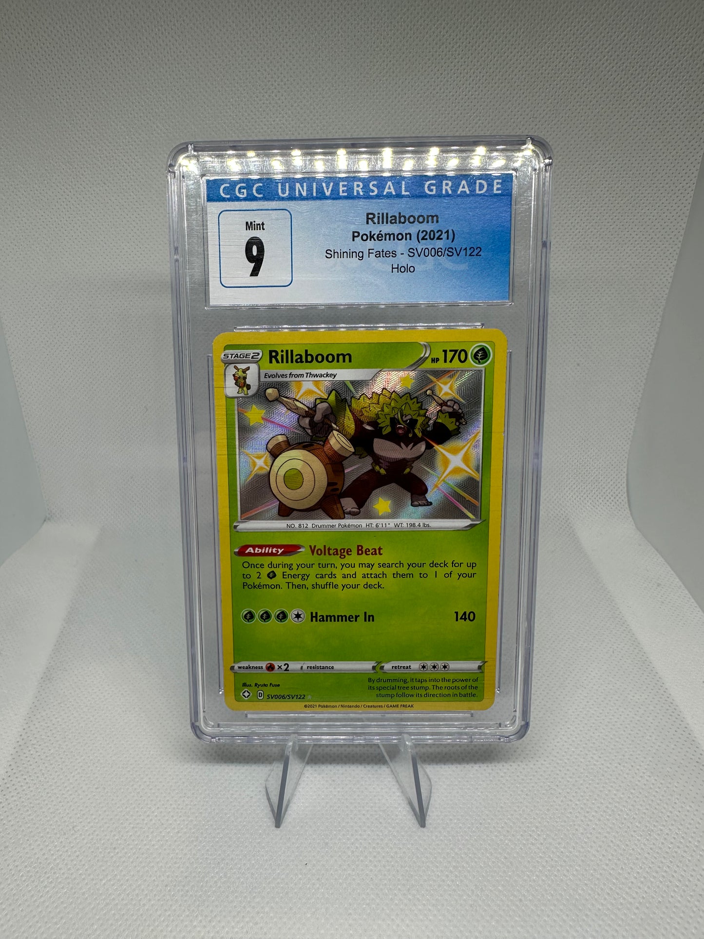 Rillaboom Shining Fates CGC 9