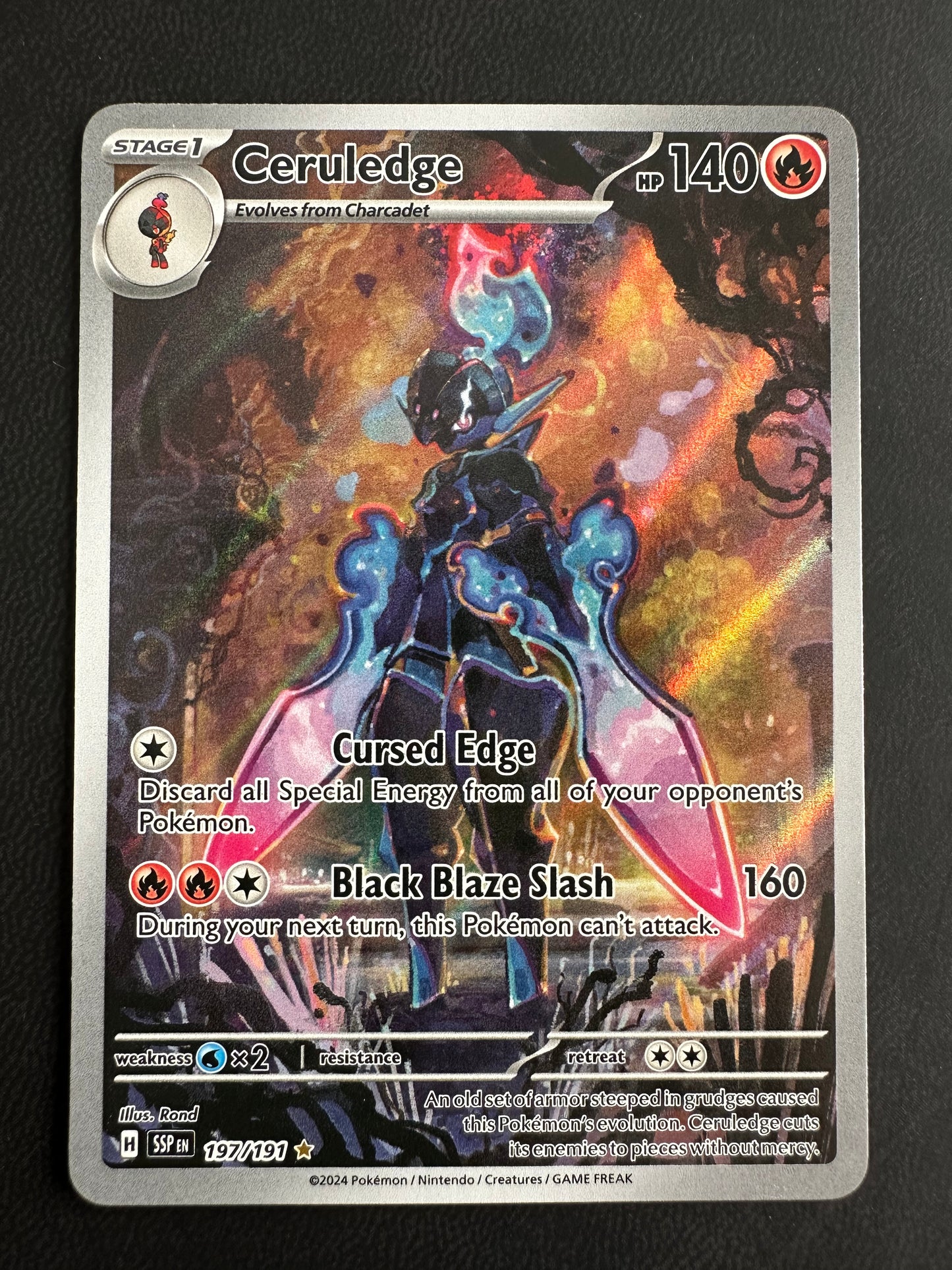 Ceruledge Surging Sparks Illustration Rare