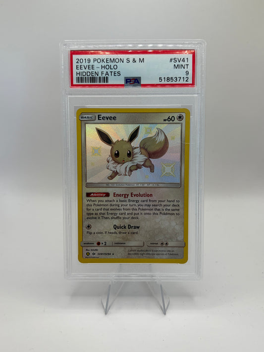 Eevee Hidden Fates: Shiny Vault Shiny Holo Rare PSA 9
