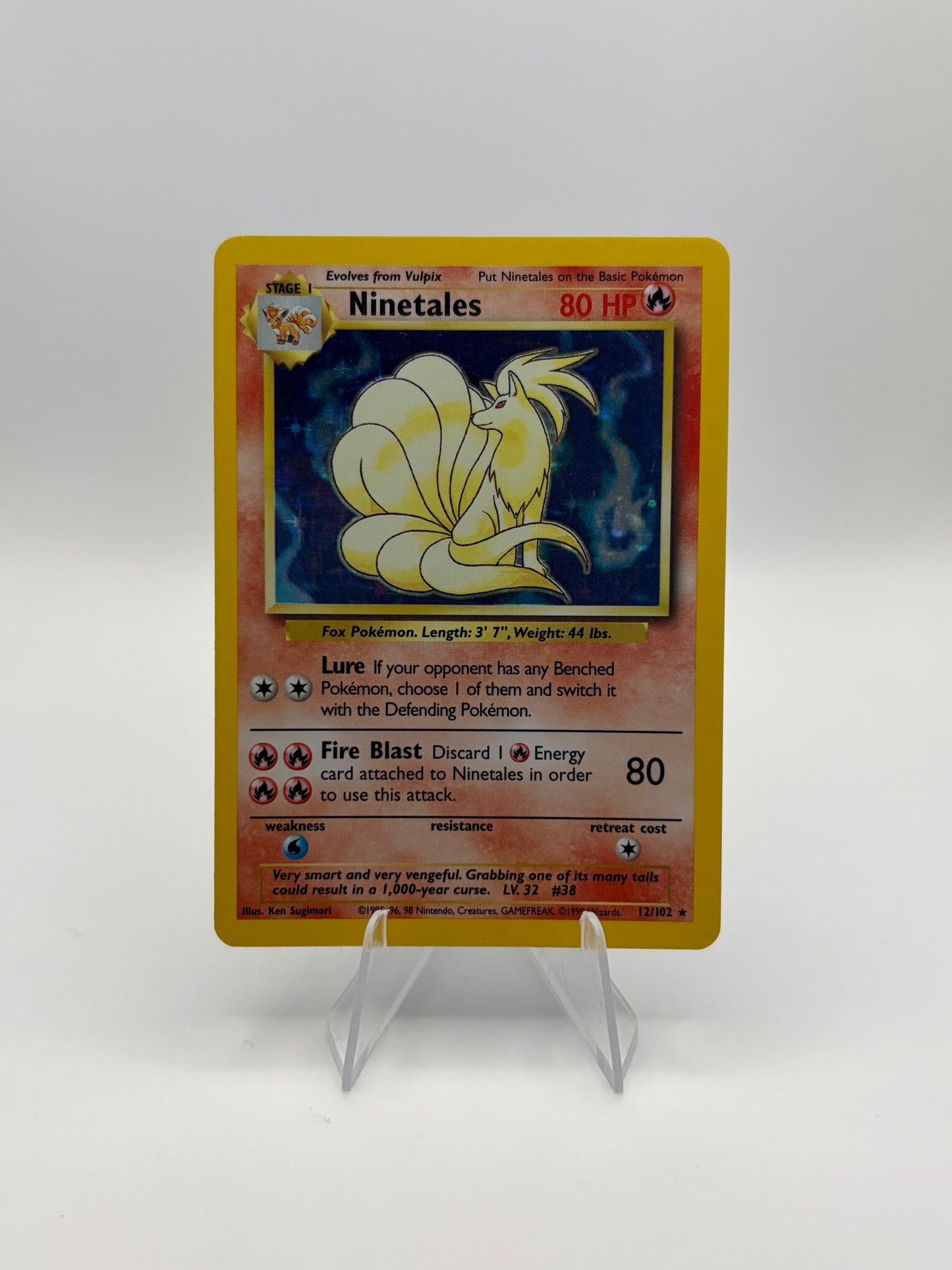 Ninetales Base Set (Unlimited) Holo Rare
