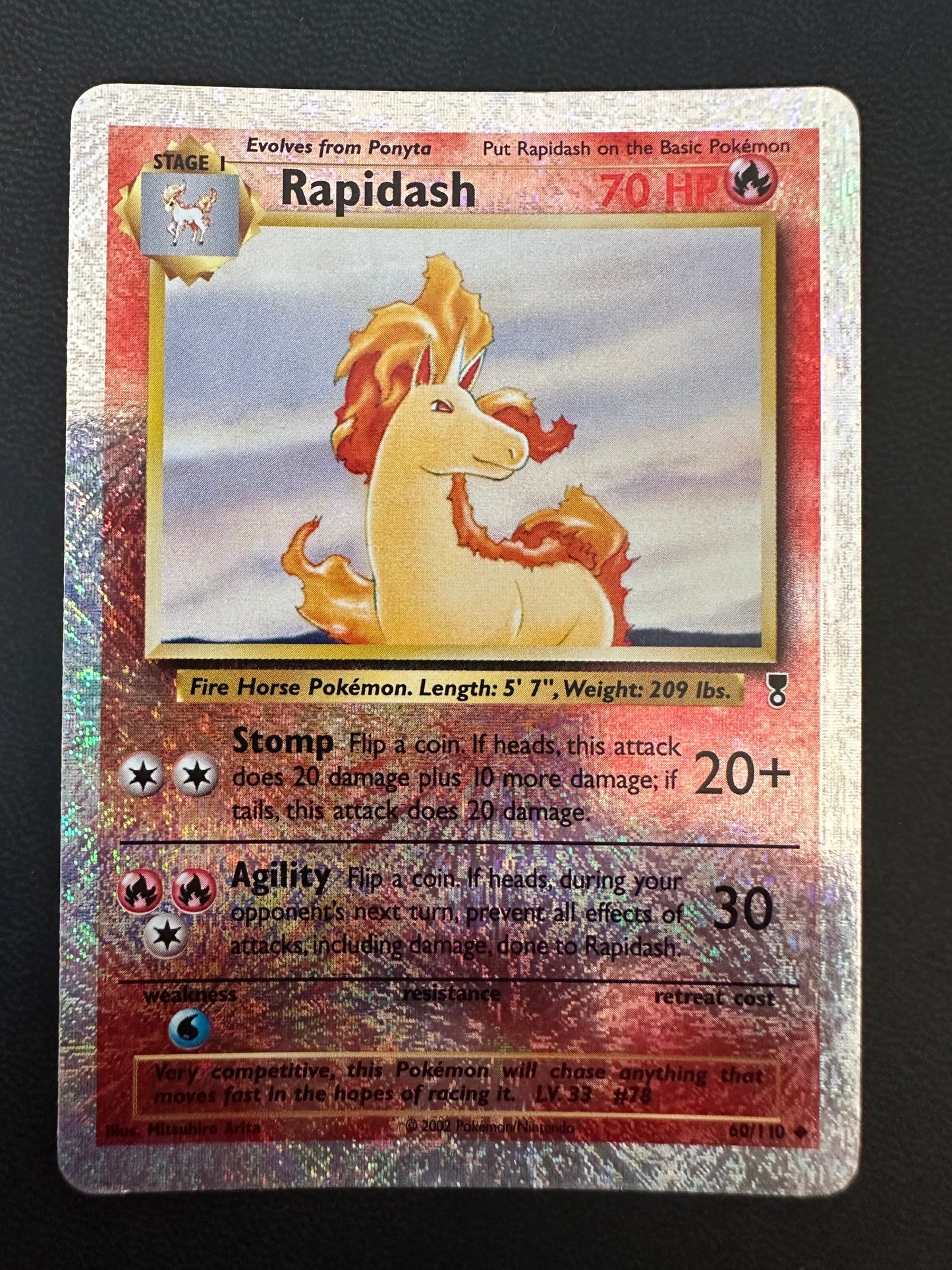 Rapidash Legendary Collection Reverse Holo Rare