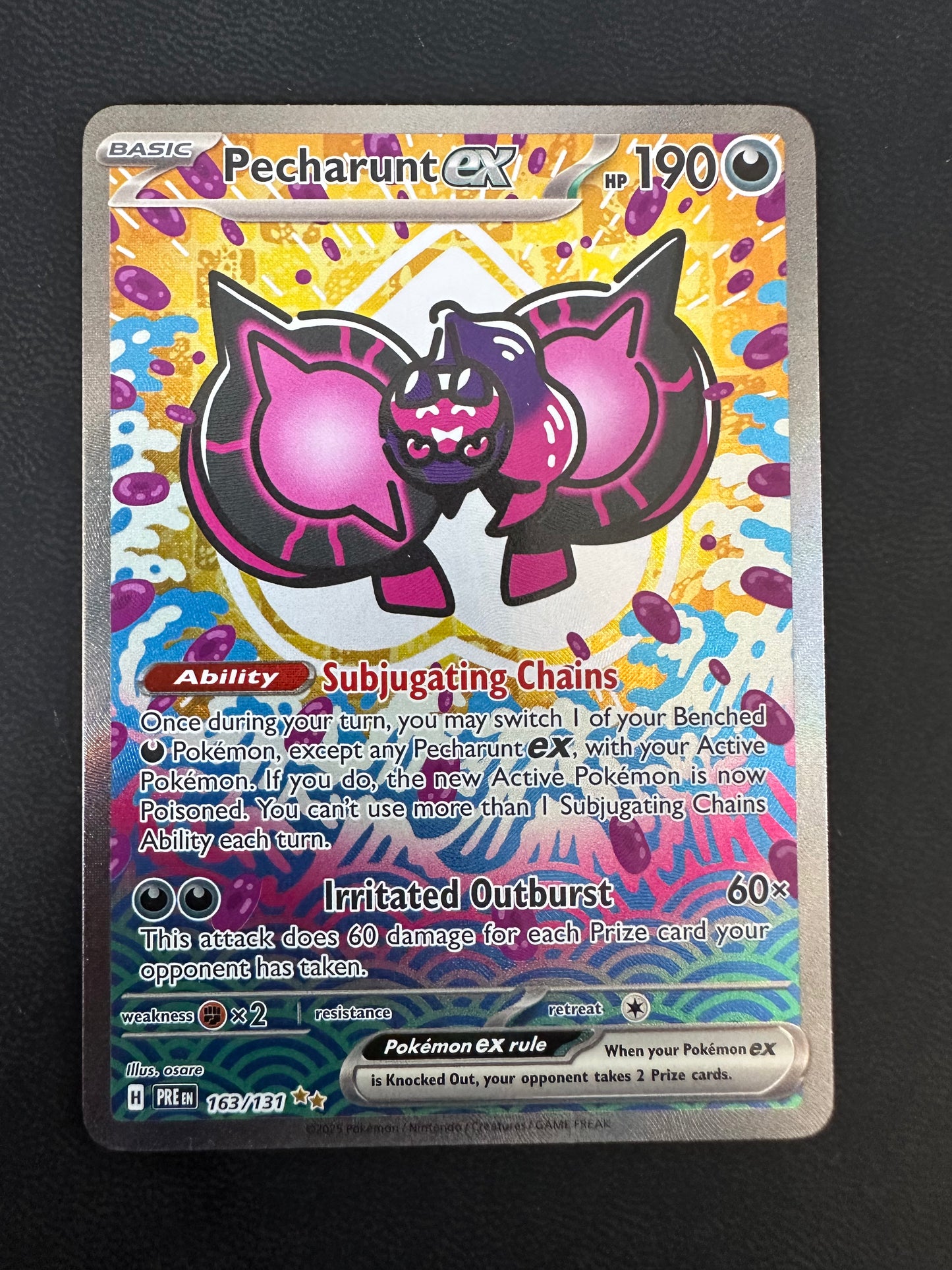 Pecharunt Prismatic Evolutions Special Illustration Rare