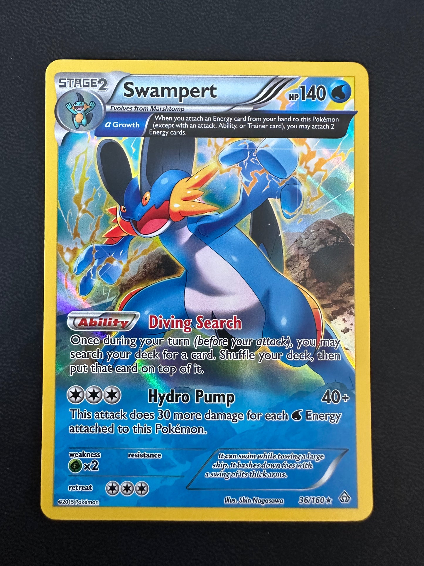 Swampert Primal Clash Holo Rare