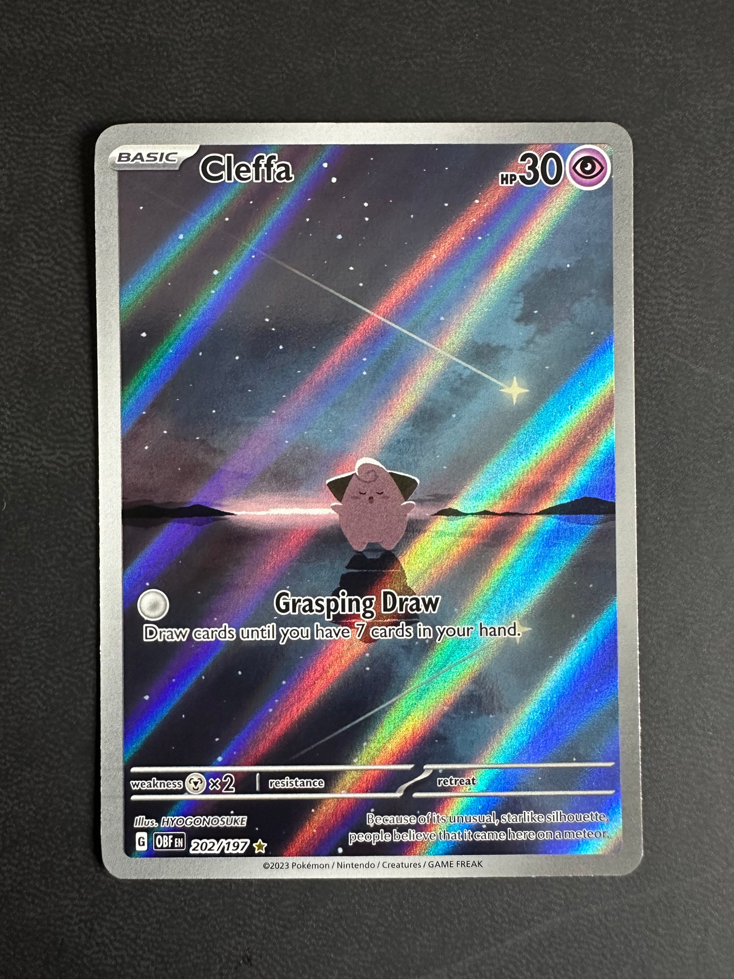 Cleffa Obsidian Flames Illustration Rare