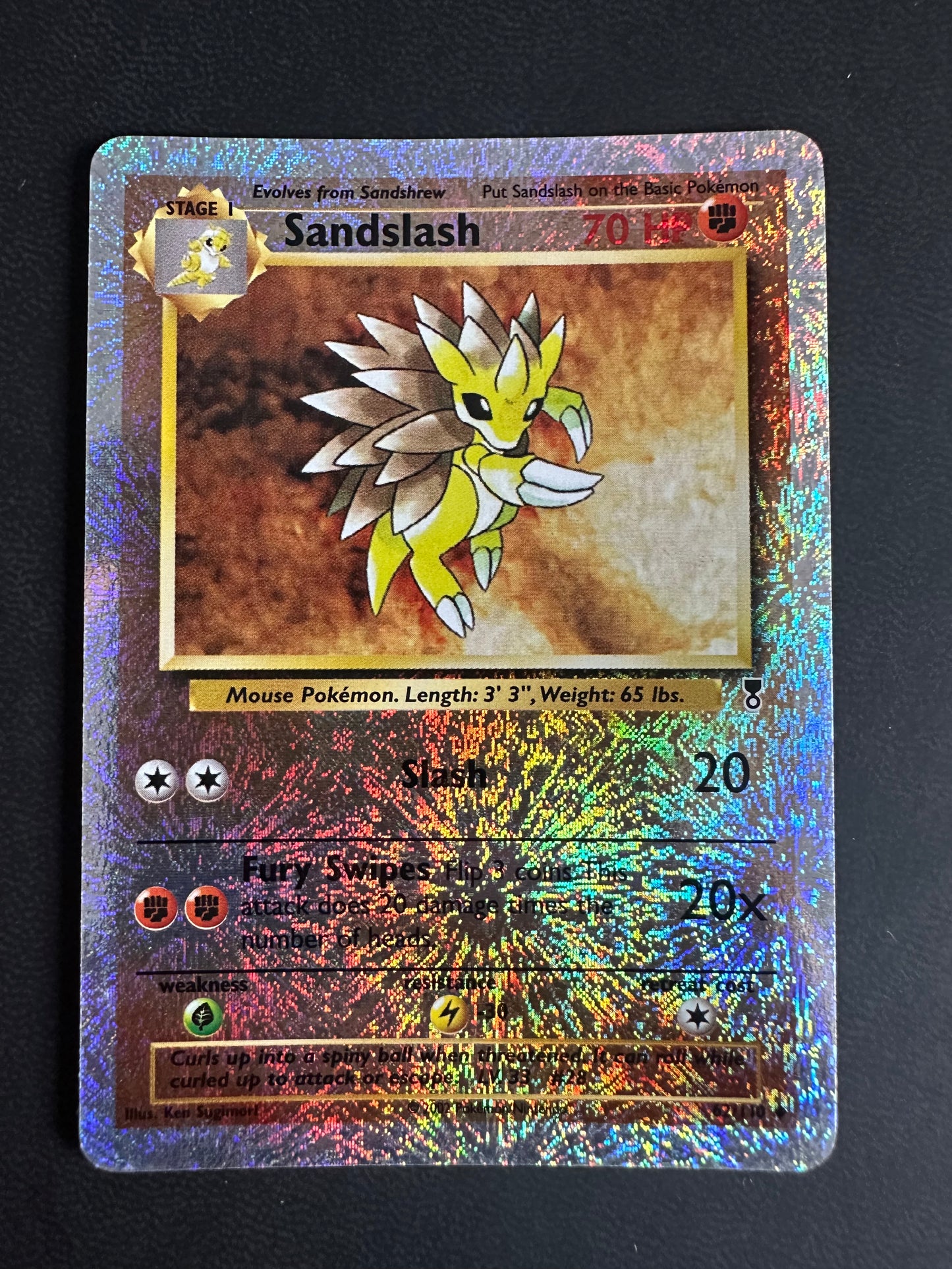 Sandslash Legendary Collection Reverse Holo Rare