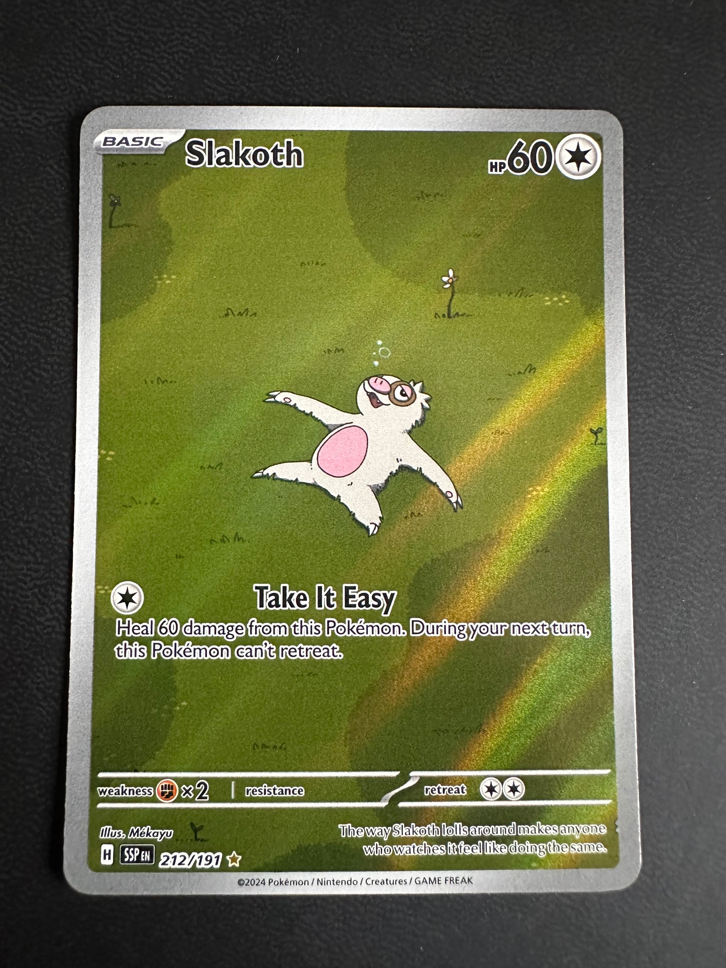 Slakoth Surging Sparks Illustration Rare