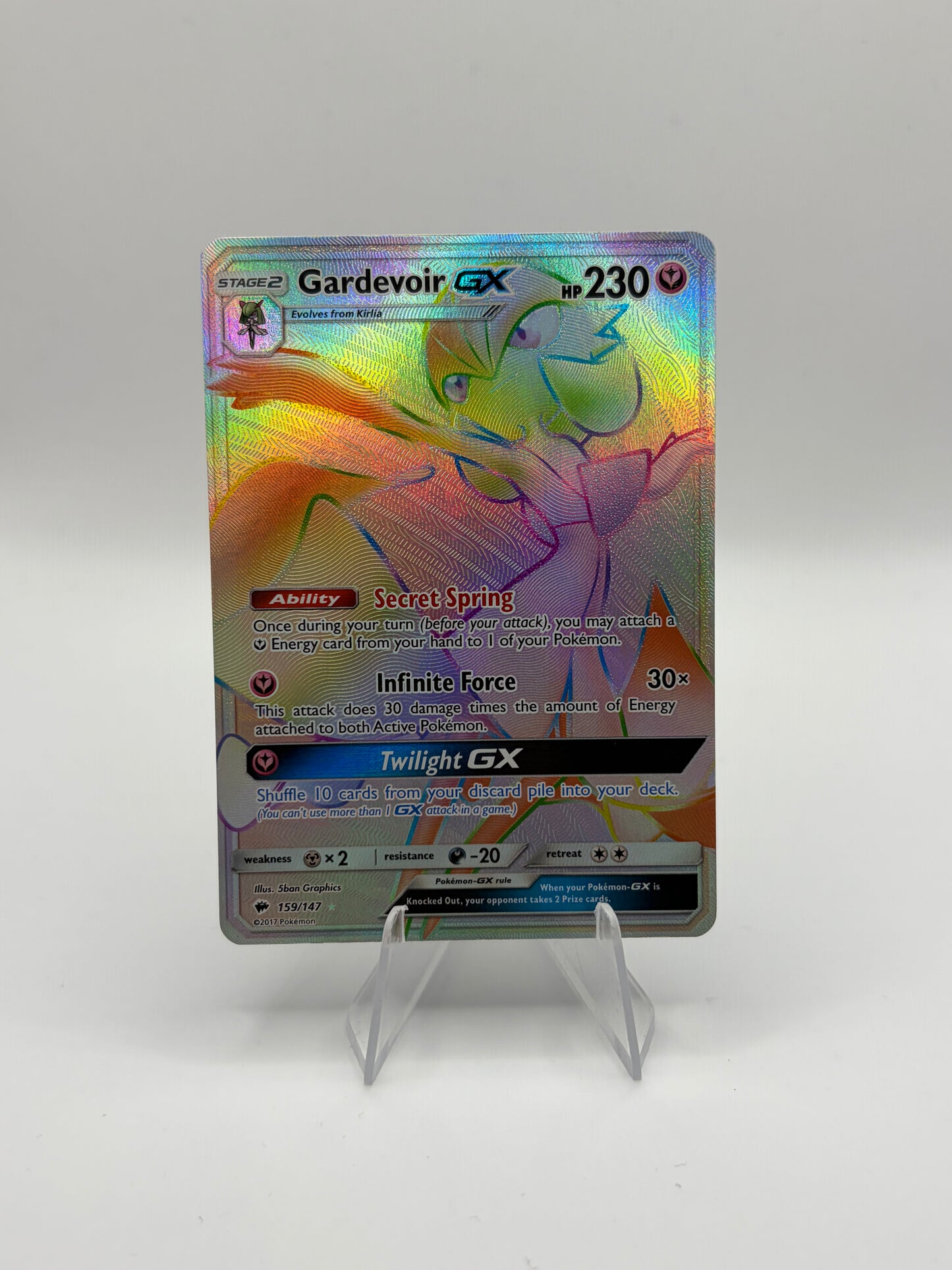Gardevoir GX (Secret) Burning Shadows Secret Rare