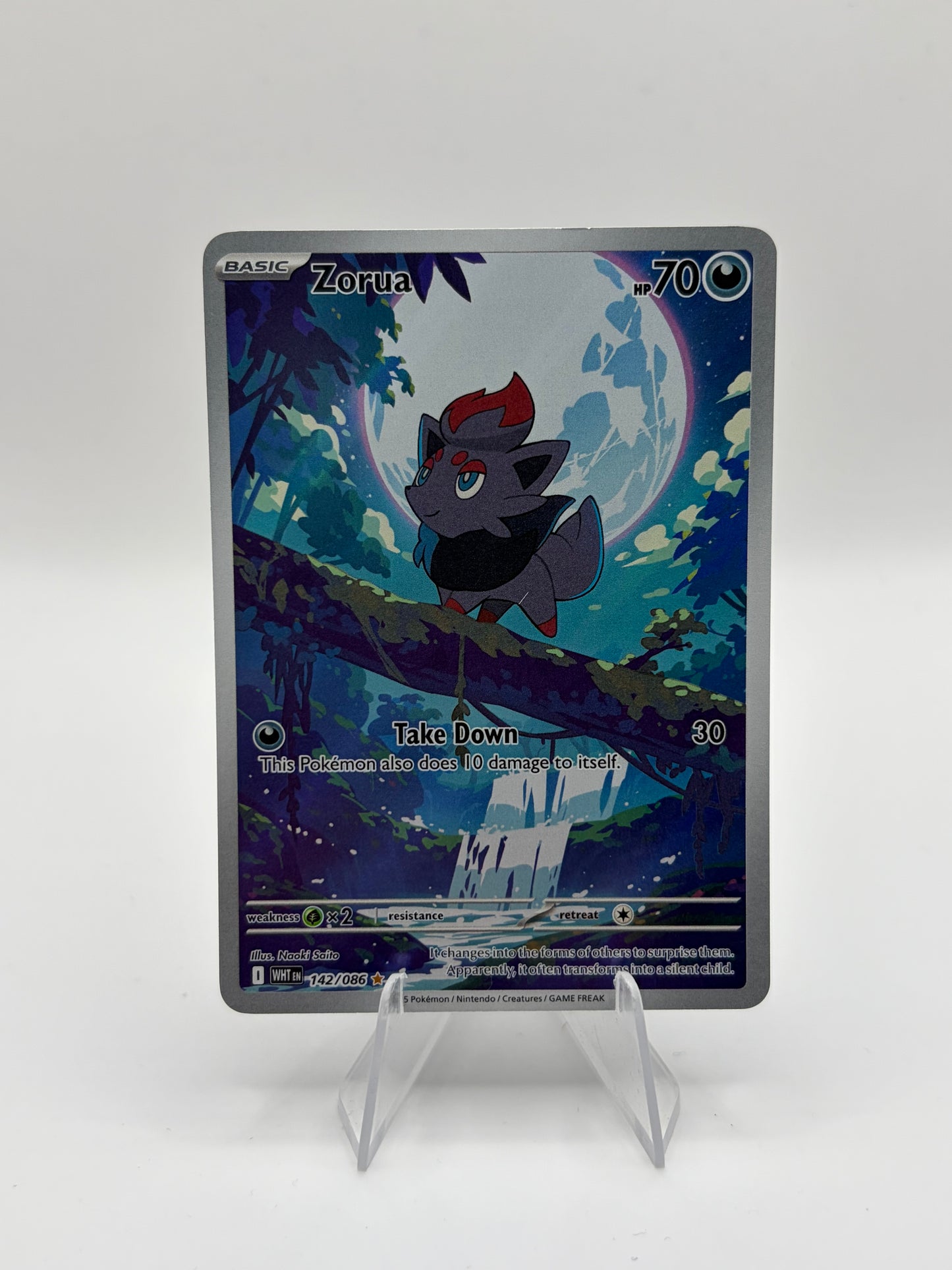 Zorua White Flare Illustration Rare