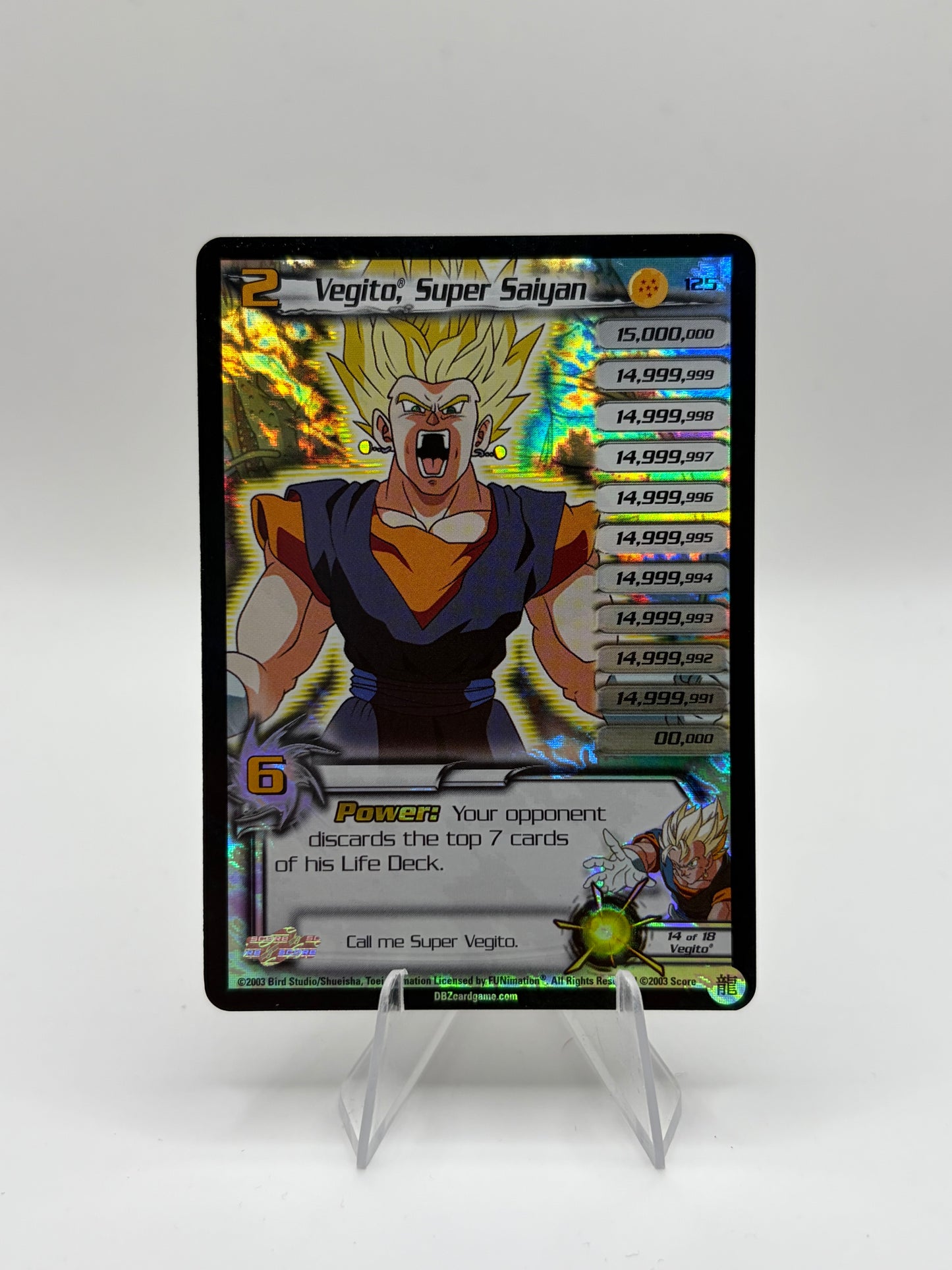 Vegito, Super Saiyan Limited Ultra Rare 6 Star