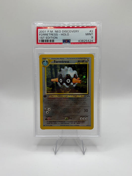 Forretress Neo Discovery Holo Rare • 2 1st Edition Holofoil PSA 9