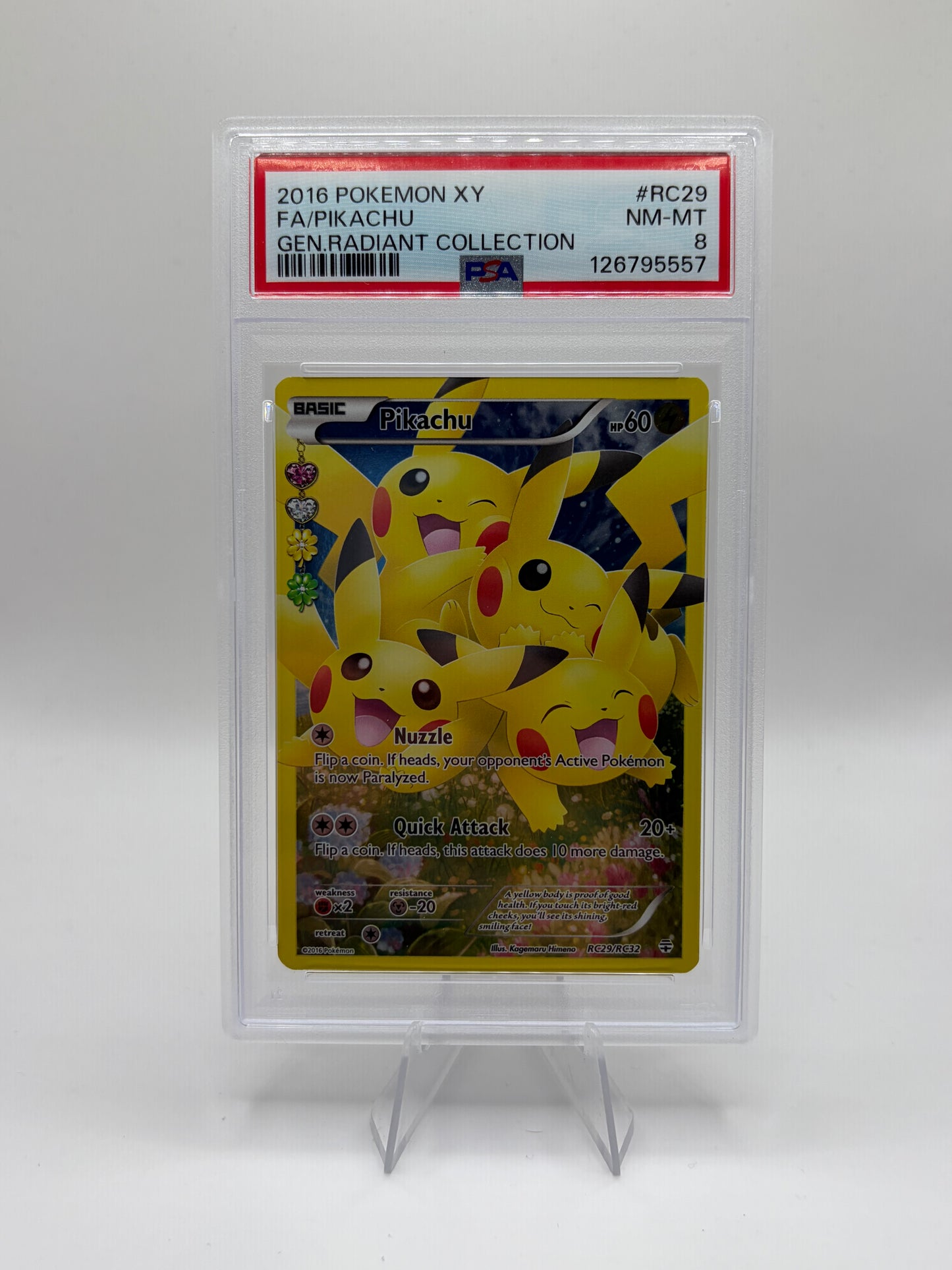 Pikachu (Full Art) Generations: Radiant Collection Ultra Rare PSA 8