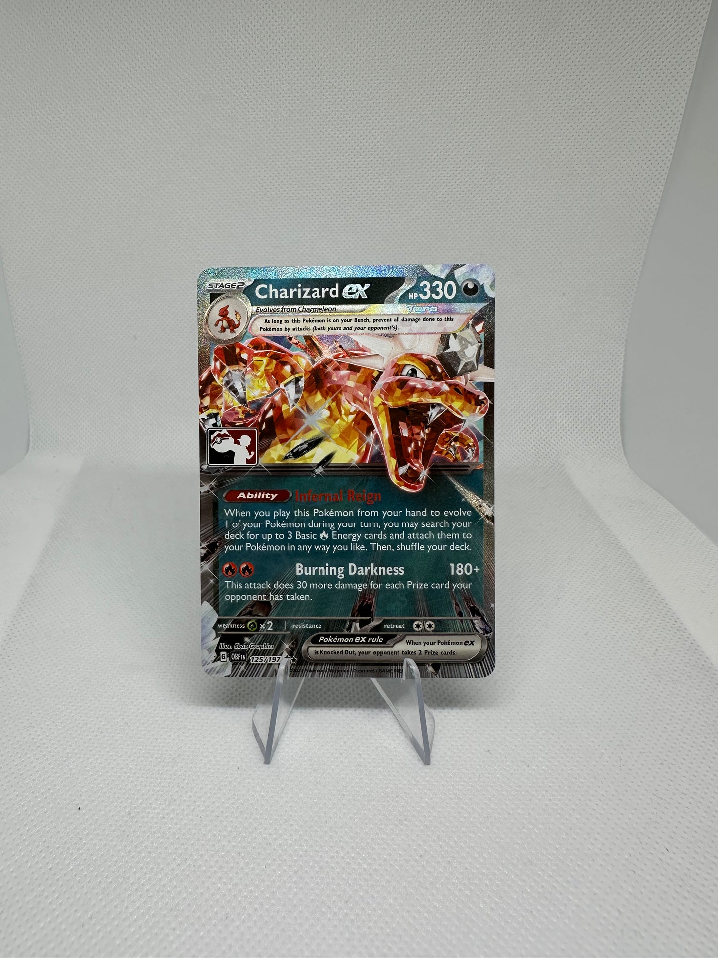 Charizard Ex Stamped Card