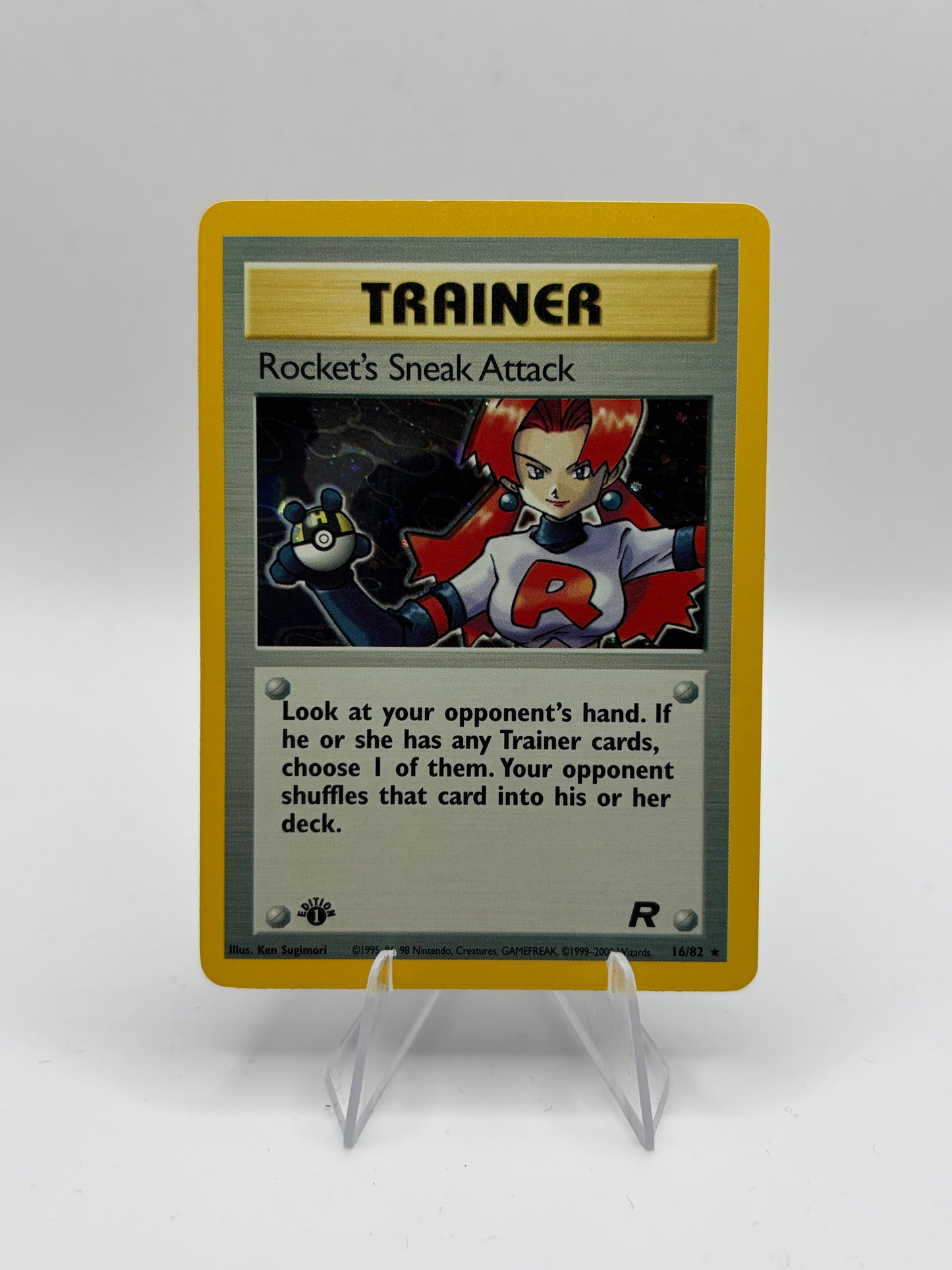 Rocket's Sneak Attack (16) Team Rocket Holo Rare 1st Edition Holofoil