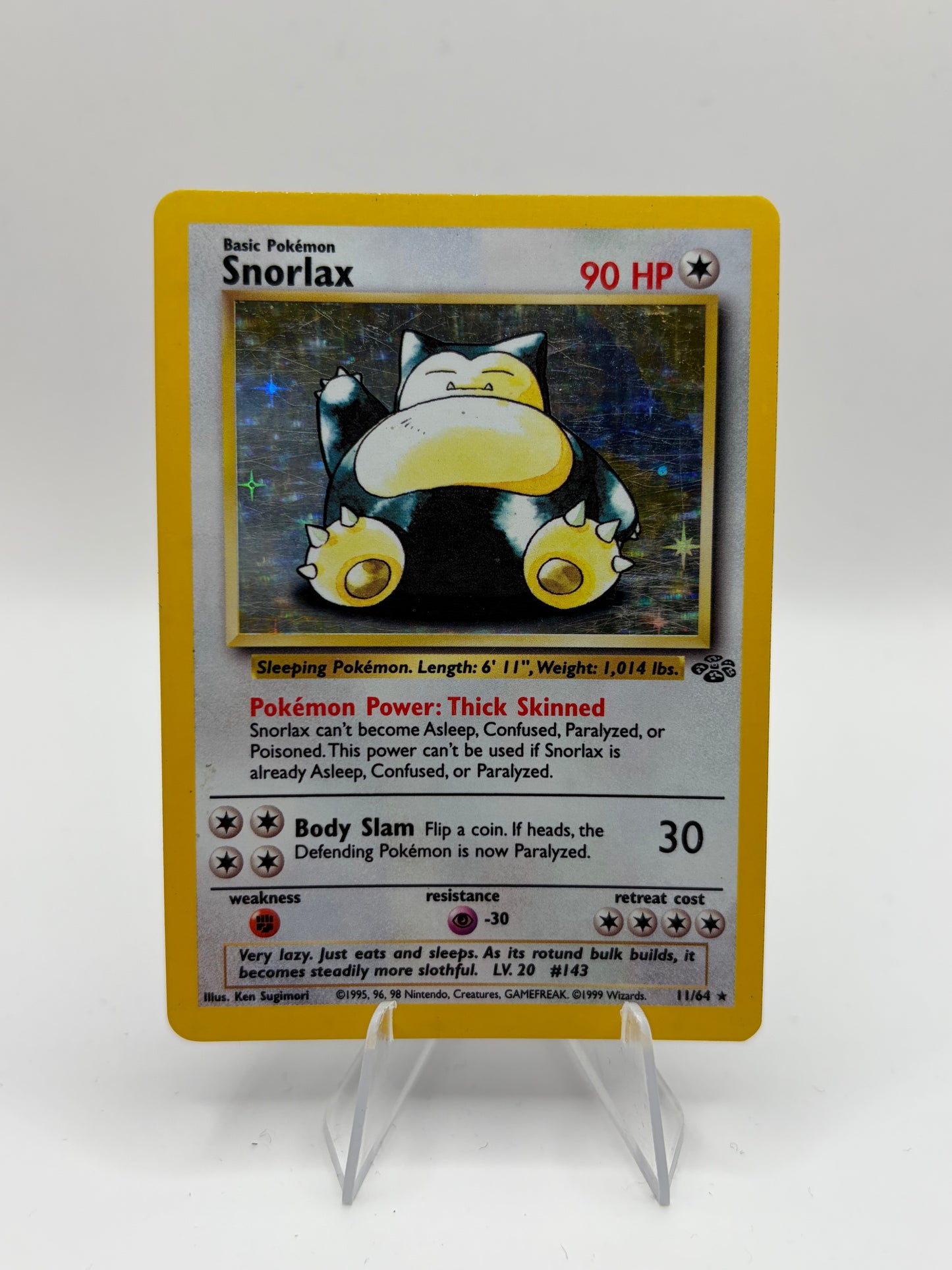 Snorlax Jungle Holo Rare • 11 Unlimited Holofoil