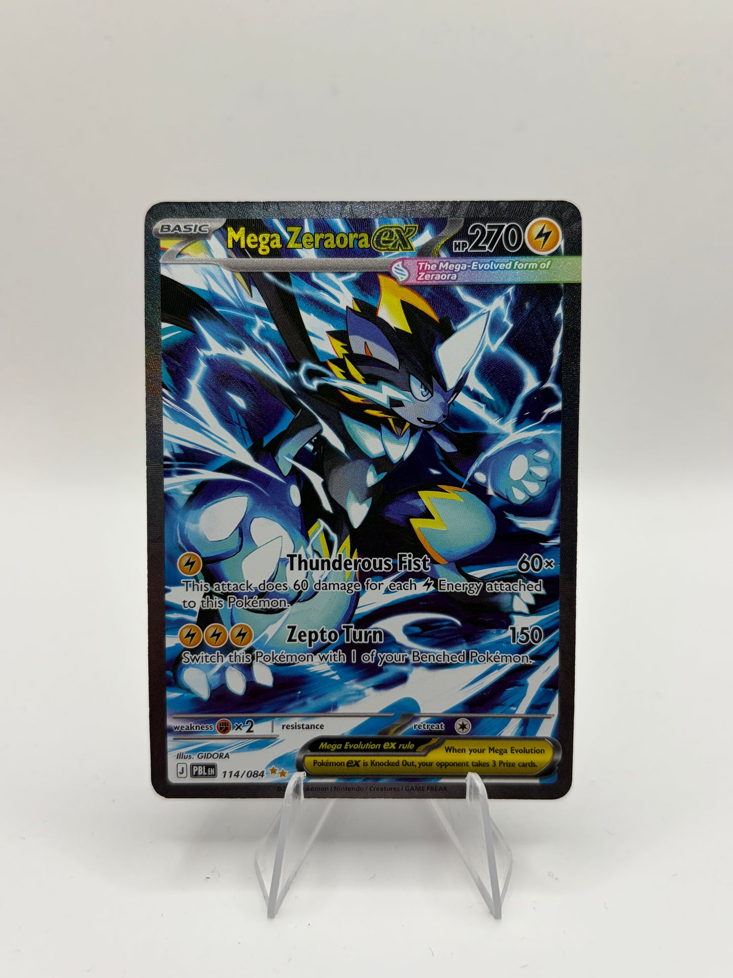 Mega Zeraora ex Pitch Black Special Illustration Rare
