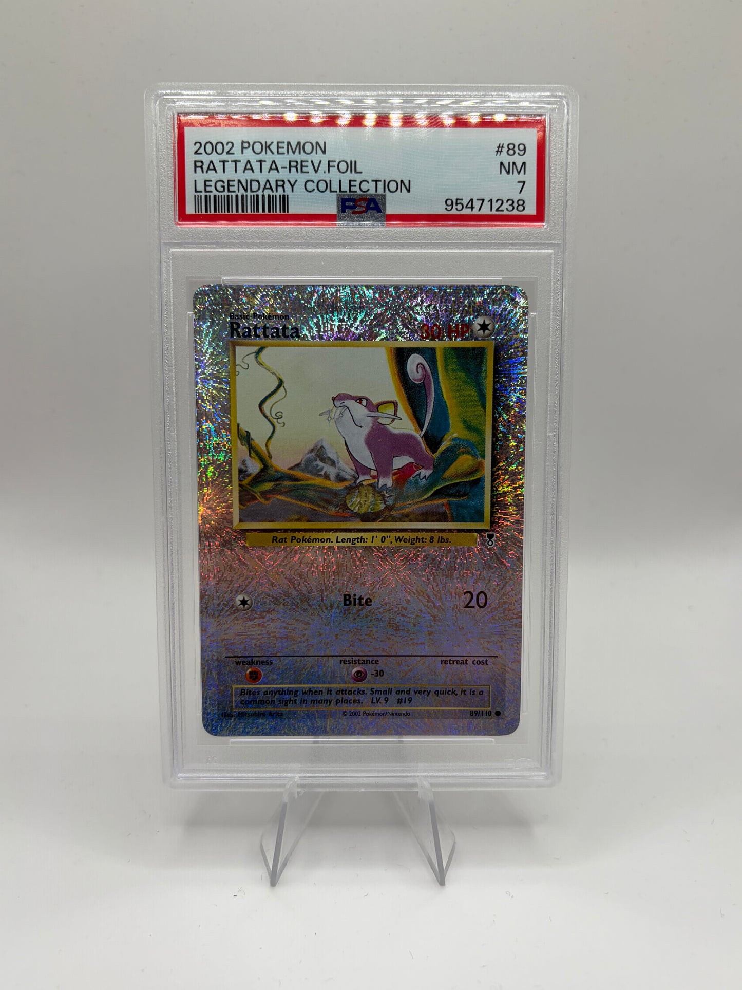 Rattata Legendary Collection Common Reverse Holofoil PSA 7