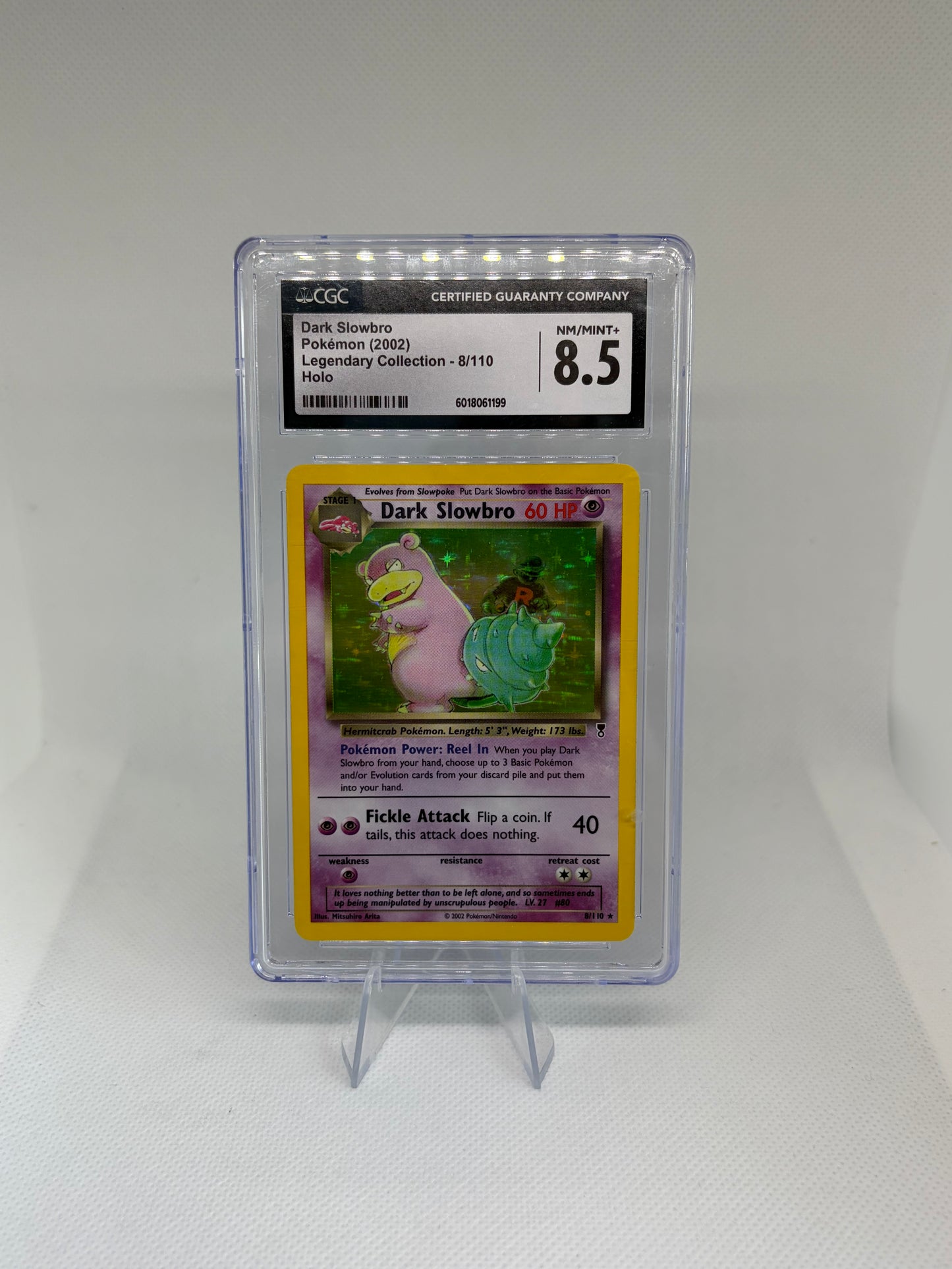 Dark Slowbro (12) Team Rocket Holo Rare CGC 8.5