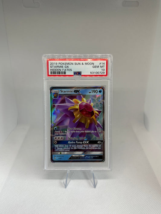 Starmie GX Hidden Fates Ultra Rare PSA 10