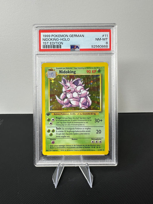 1st Edition Nidoking Holo PSA 8 (German)