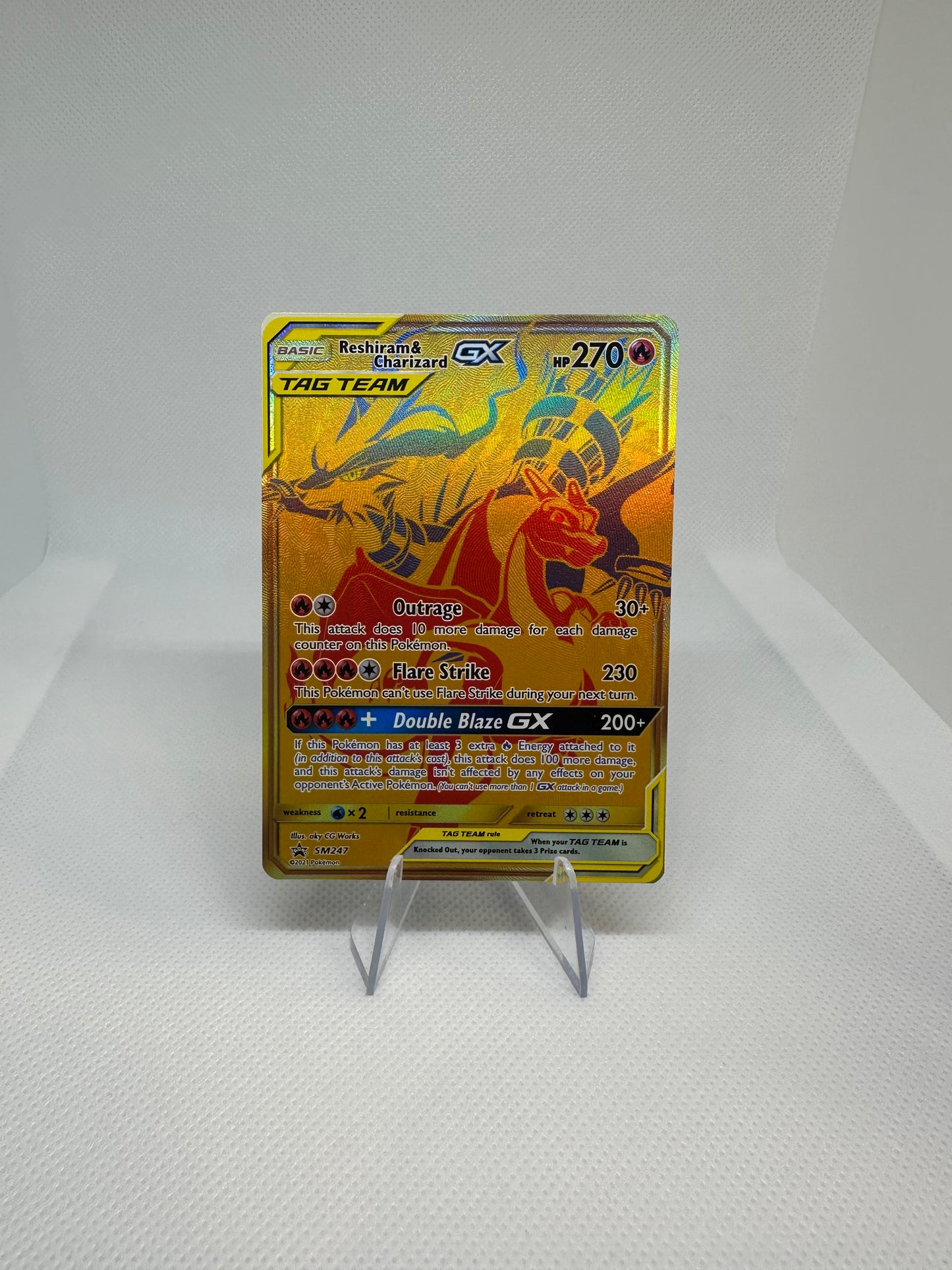 Reshiram & Charizard GX Promo