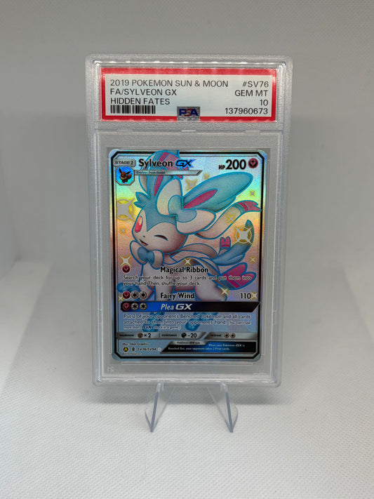 Sylveon GX Hidden Fates: Shiny Vault Shiny Holo PSA 10