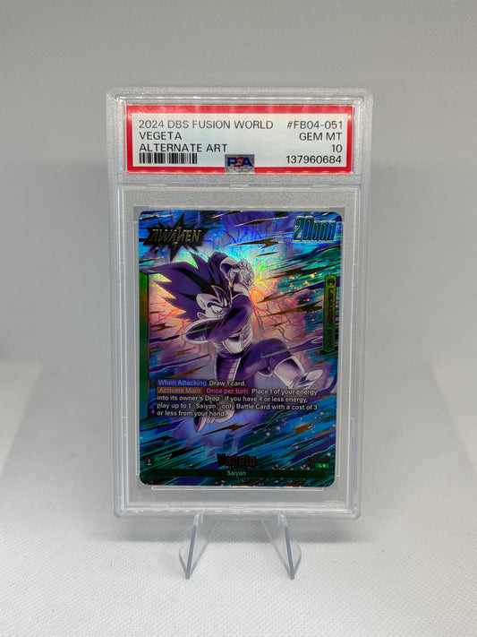Vegeta - FB04-051 (Alternate Art) Ultra Limit Leader PSA 10