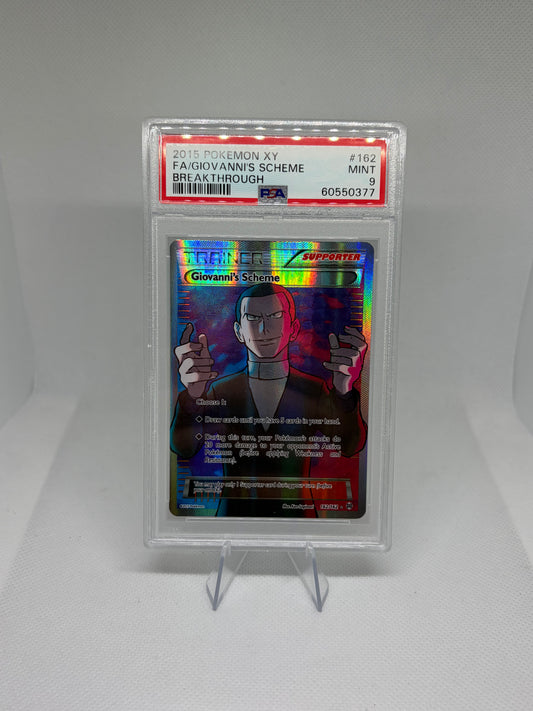 Giovanni's Scheme (Full Art) BREAKthrough Ultra Rare PSA 9