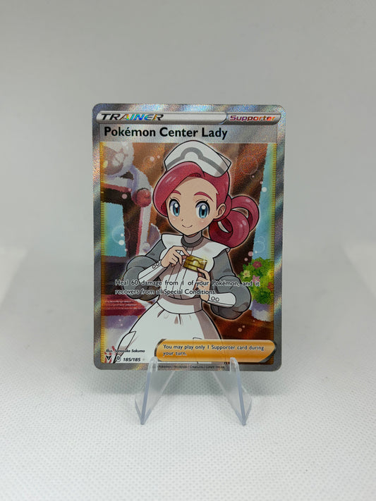 Pokemon Center Lady (Full Art) Vivid Voltage Ultra Rare
