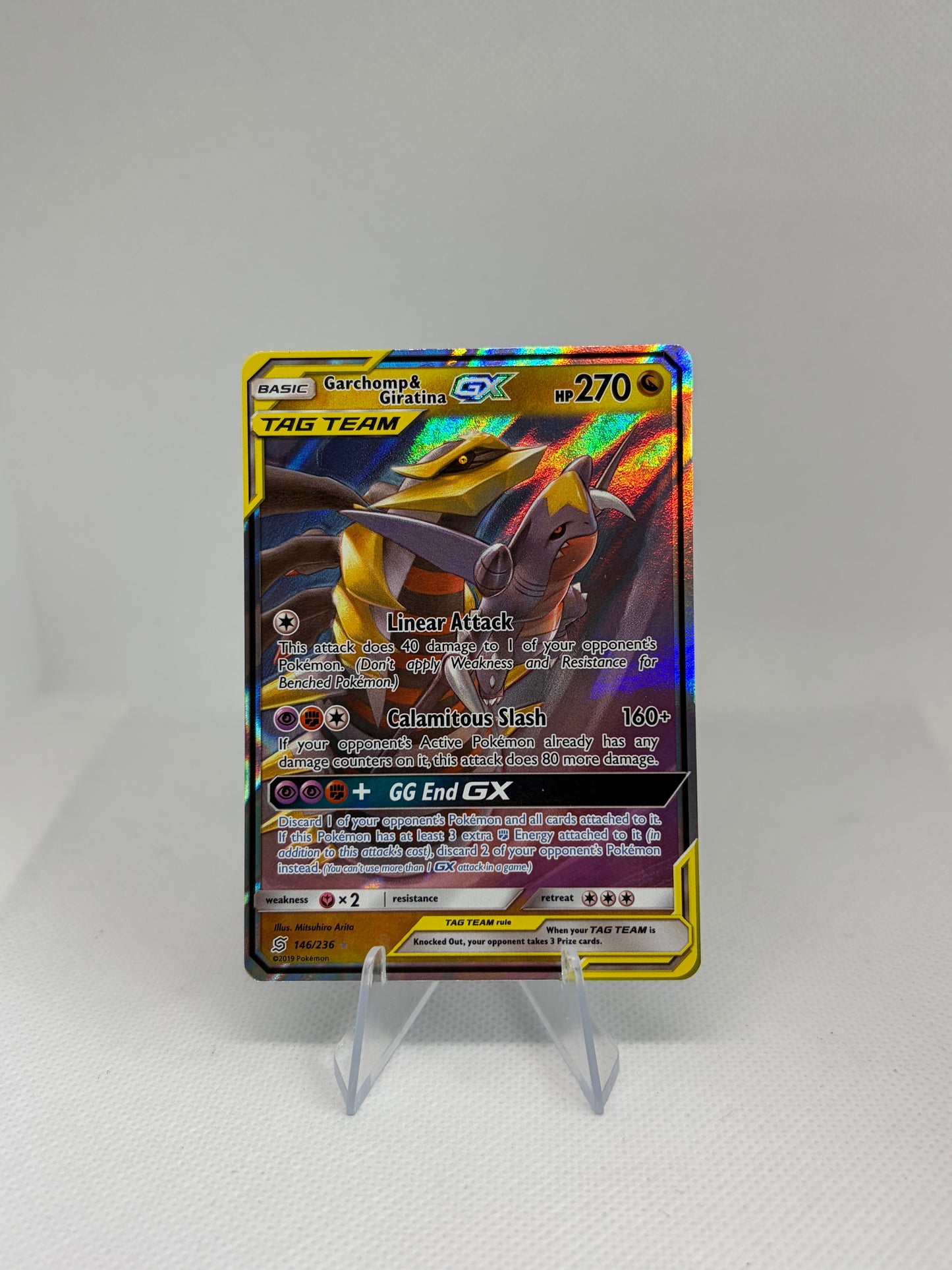 Garchomp & Giratina GX Unified Minds Ultra Rare