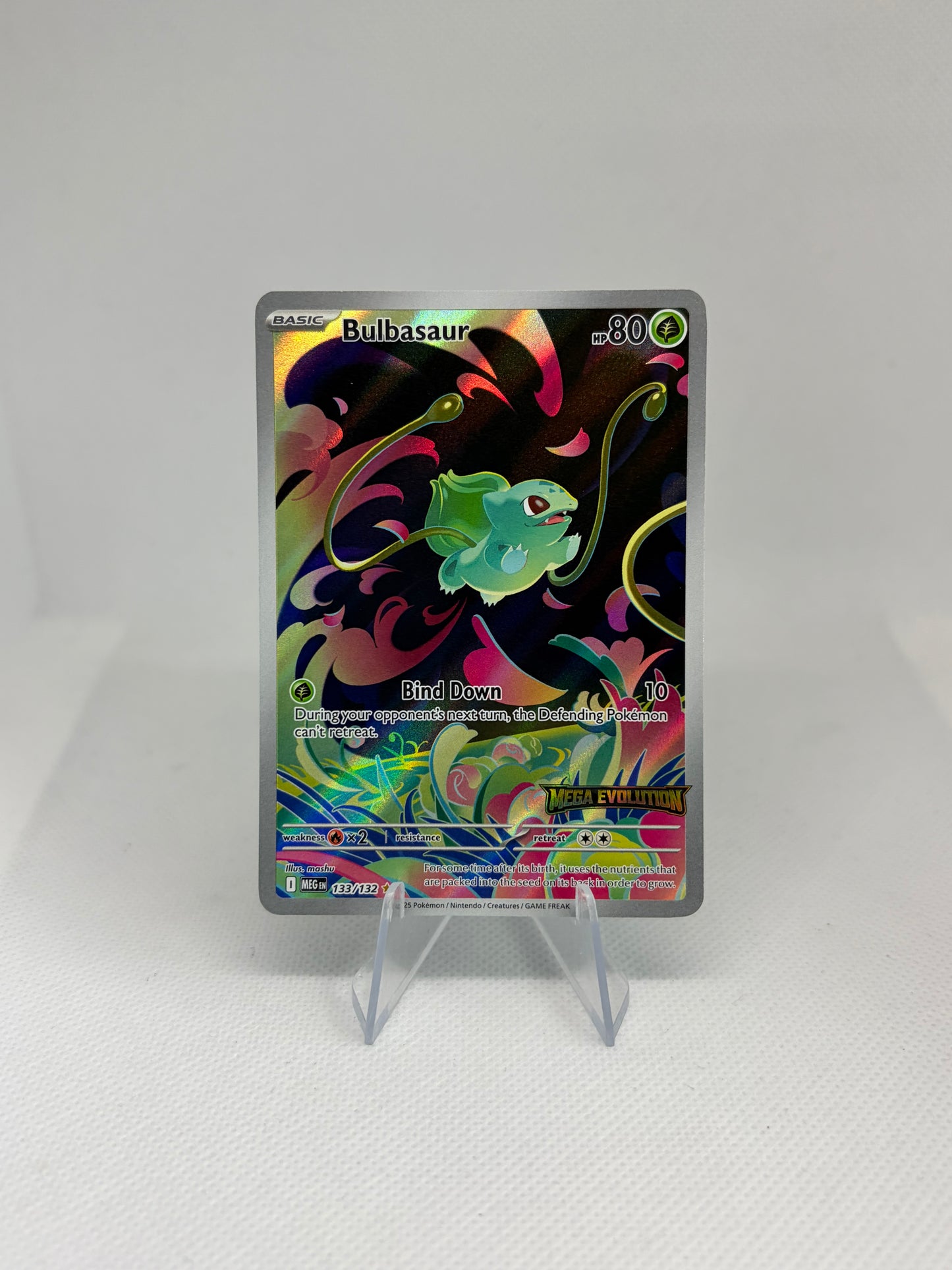 Bulbasaur (Mega Evolution Stamped) Mega Evolution Promos Illustration Rare