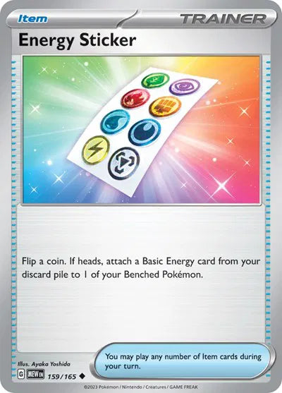 Energy Sticker SV: 151 Uncommon • 159/165 Reverse Holofoil