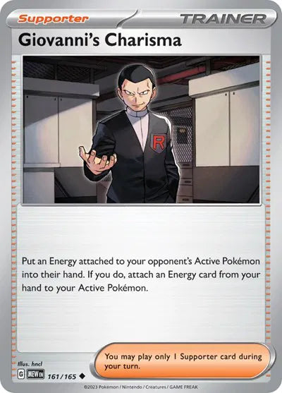 Giovanni's Charisma SV: 151 Uncommon • 161/165 Reverse Holofoil
