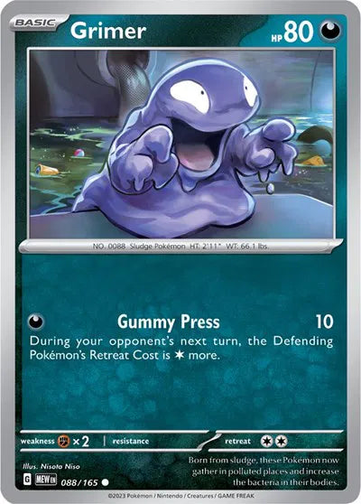 Grimer SV: 151 Common • 088/165 Reverse Holofoil