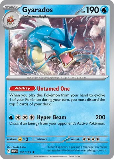 Gyarados SV: 151 Rare • 130/165 Holofoil