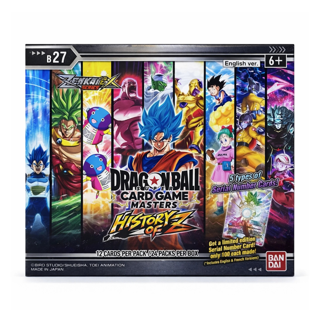 Dragon Ball Super Card Game Masters History of Z Booster Box B27